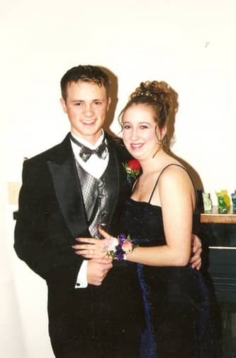 Steve and Kadee at prom, 2002